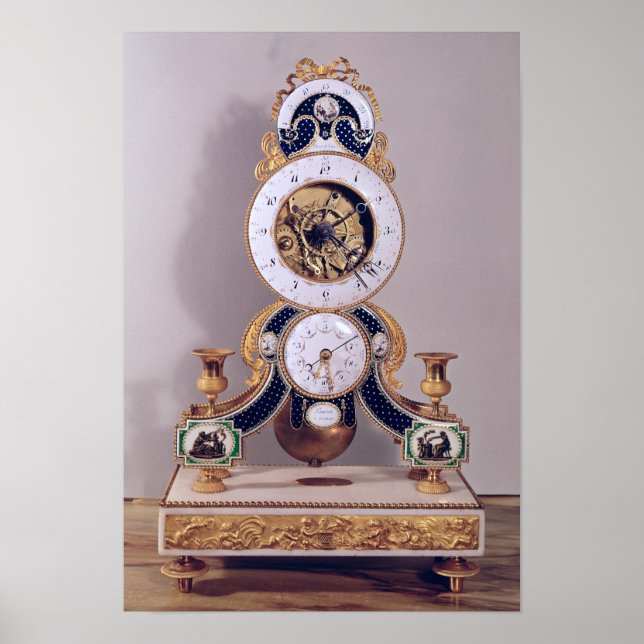 Dezimal- und Dezimaluhr Poster (Vorne)