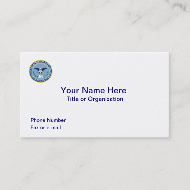 DFAS-Visitenkarte Visitenkarte