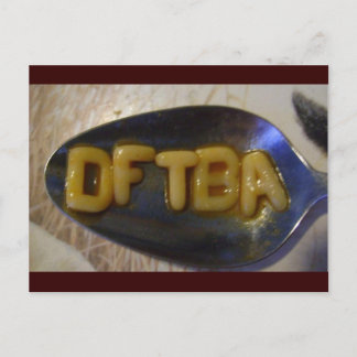DFTBAlphabet-Suppe Postkarte
