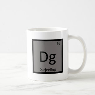 Dg - Darjeeling Chemie Periodensymbol Tasse
