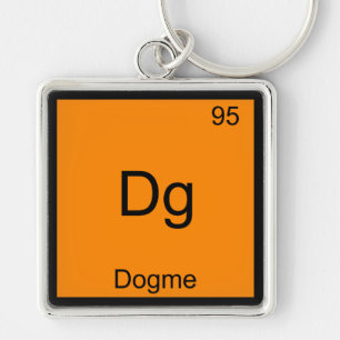 Dg - Dogme 95 Lustiges Chemie-Element-Symbol-T-Shi Schlüsselanhänger