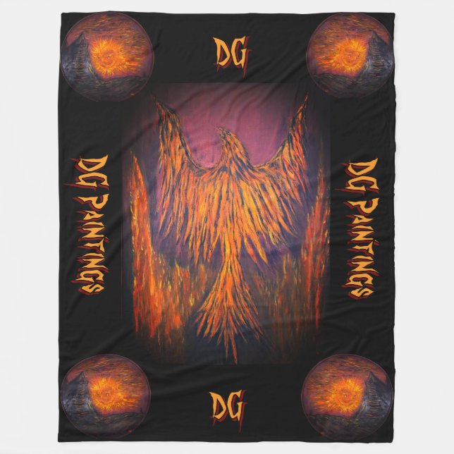 DG Feuerphoenix  Fleecedecke (Vorderseite)