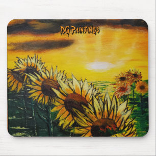 DG-Gemälde Sonnenblumenfelder Mousepad