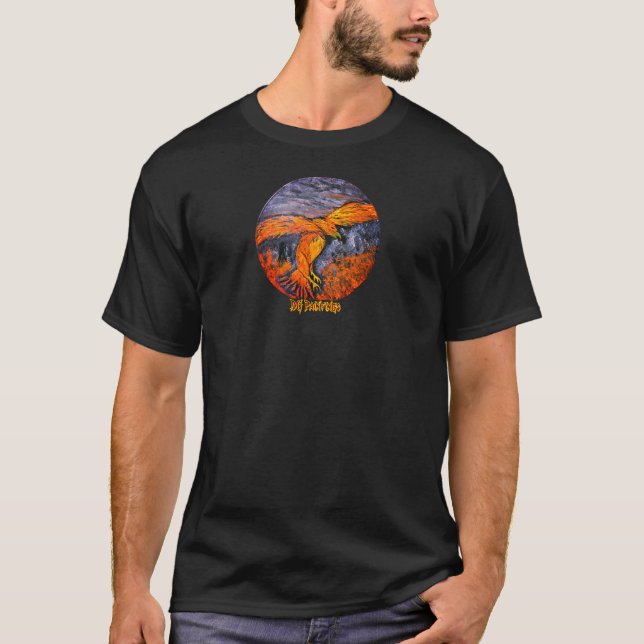 DG Paintings Fire Phoenix ver.4 T-Shirt (Vorderseite)