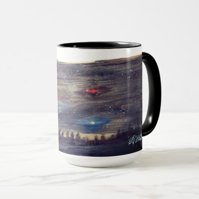 DG Paintings Kosmischer Wald  Tasse (VorderseiteRechts)