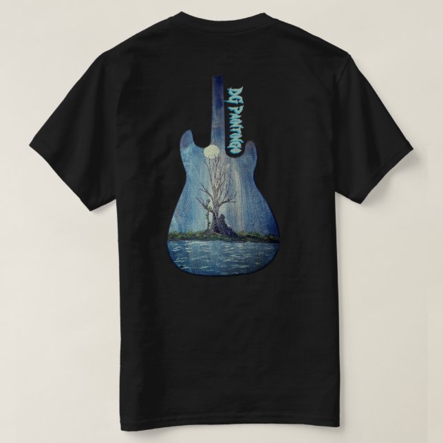 DG Paintings Ruhender Schnitter T-Shirt (Design Rückseite)