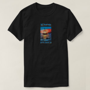 DG Paintings Sonnenuntergang Segel Central Square T-Shirt