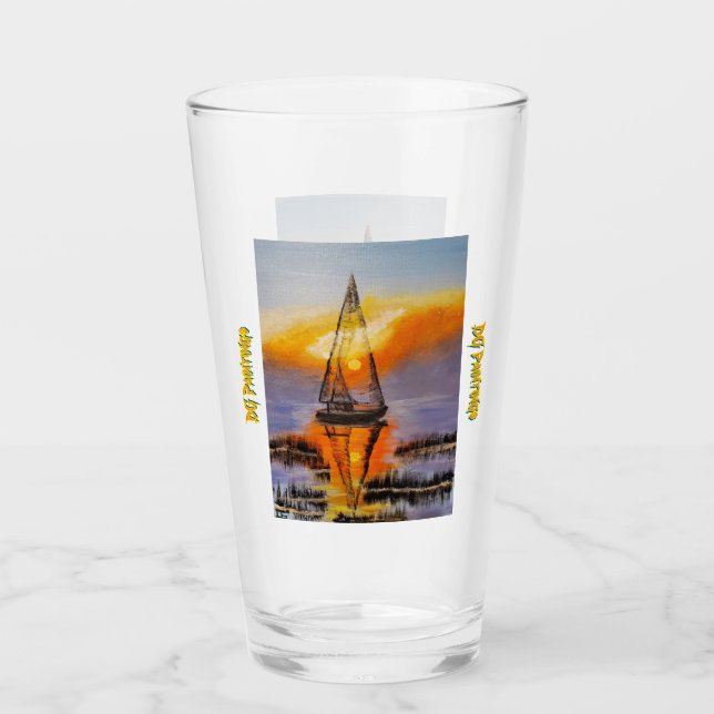DG Paintings Sunrise Sail Glas (Vorderseite)