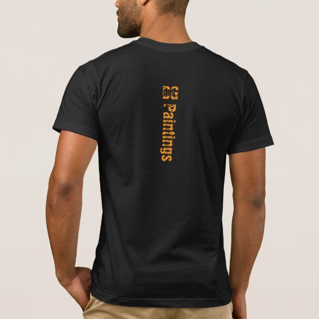 DG Paints Sunset Waterside Reflections Tshirt (Rückseite)