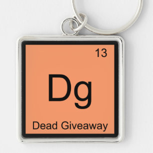 Dg - Totes Geschenk Chemie-Element-Symbol Meme T Schlüsselanhänger