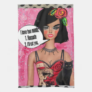 DH Handtuch habe ich zwei Stimmungen: Namaste oder