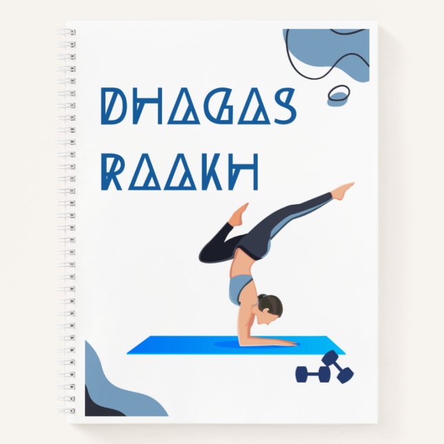Dhagas Raakh Yoga - Inspiriert SpiralNotebook Notizbuch (Vorderseite)