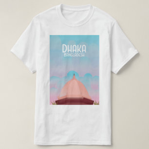 Dhaka Bangladesch Vintage-Reiseplakat. T-Shirt