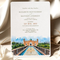 Dhaka Mosque Wedding Invitation Card
