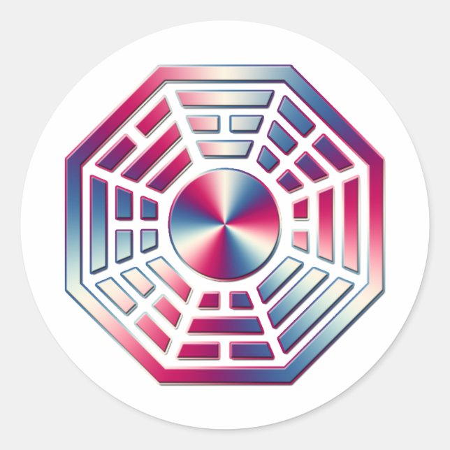 DHARMA 1 RUNDER AUFKLEBER (Vorderseite)