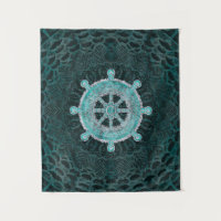 Dharma Rad - Dharmachakra Silber und Türkis