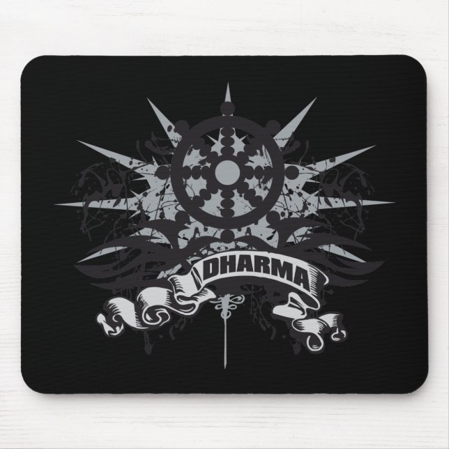 Dharma-Rad-Grunge Mousepad (Vorne)