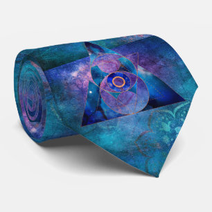 Dharma Sacred Geometry Galaxy Neck Tie Krawatte