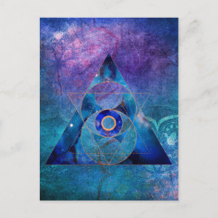 Dharma Sacred Geometry Galaxy Postkarte