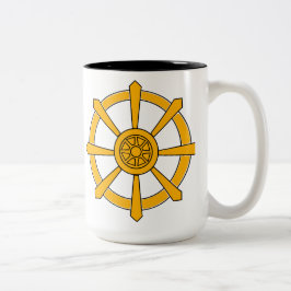 Dharma Wheel Zweifarbige Tasse