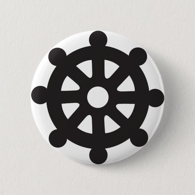 Dharmacakra, Dharmachakra, "Rad von Dharma " Button (Vorderseite)