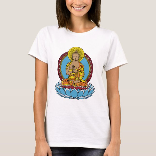 Dharmachakra Buddha T-Shirt (Vorderseite)