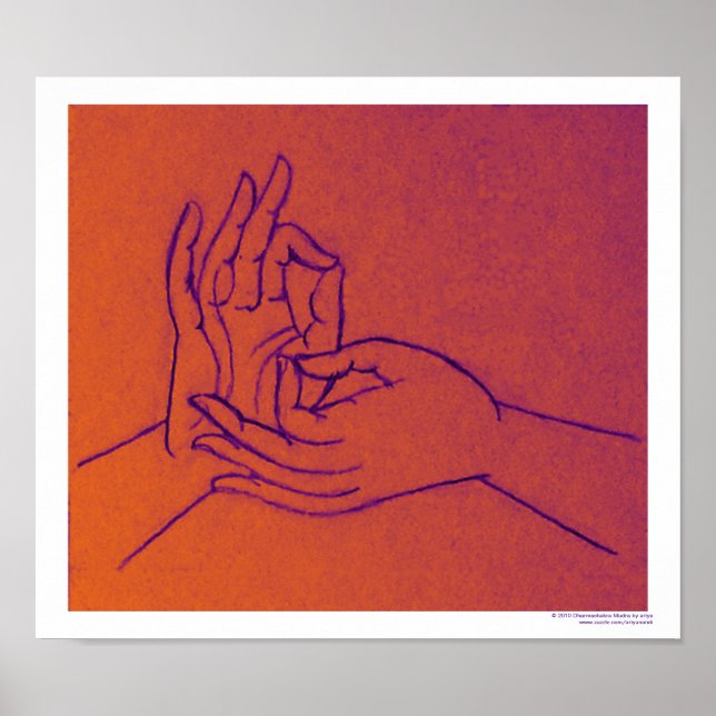 Dharmachakra Mudra Poster (Vorne)