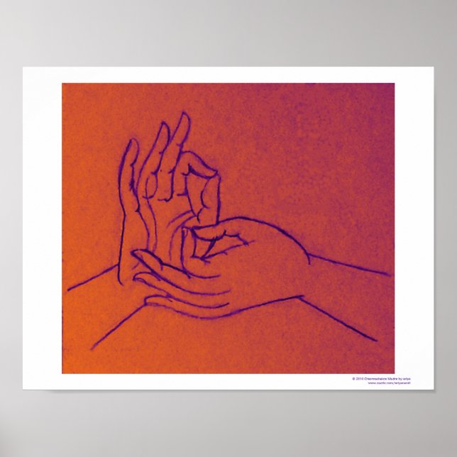 Dharmachakra Mudra Poster (Vorne)