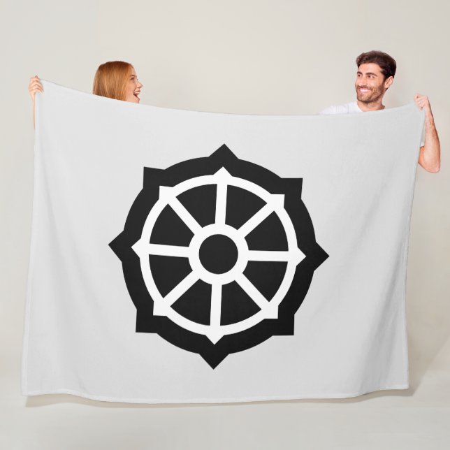 Dharmarad (Buddhismus, Hindusim) Fleecedecke (Beispiel)