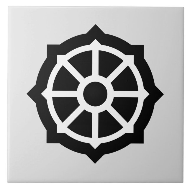 Dharmarad (Buddhismus, Hindusim) Fliese (Vorderseite)