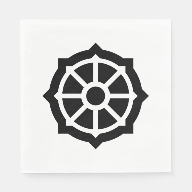 Dharmarad (Buddhismus, Hindusim) Serviette (Vorderseite)