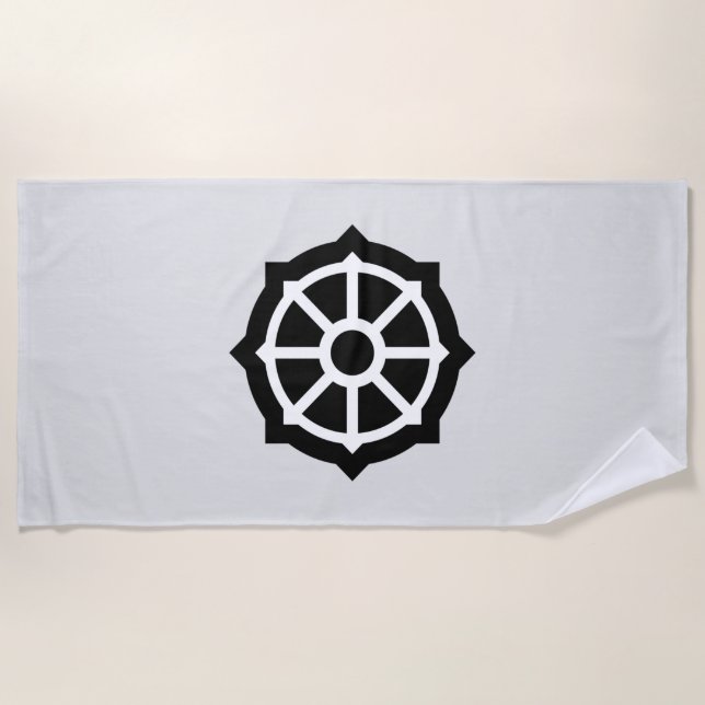 Dharmarad (Buddhismus, Hindusim) Strandtuch (Vorderseite)