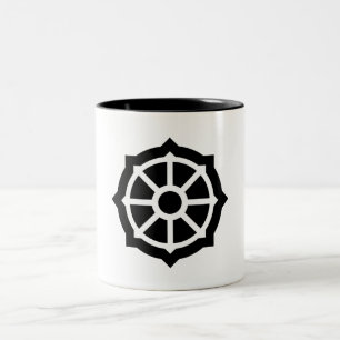Dharmarad (Buddhismus, Hindusim) Zweifarbige Tasse