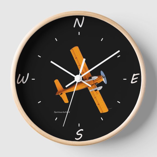 DHC3 Otter-Wanduhr Uhr (Vorderseite)