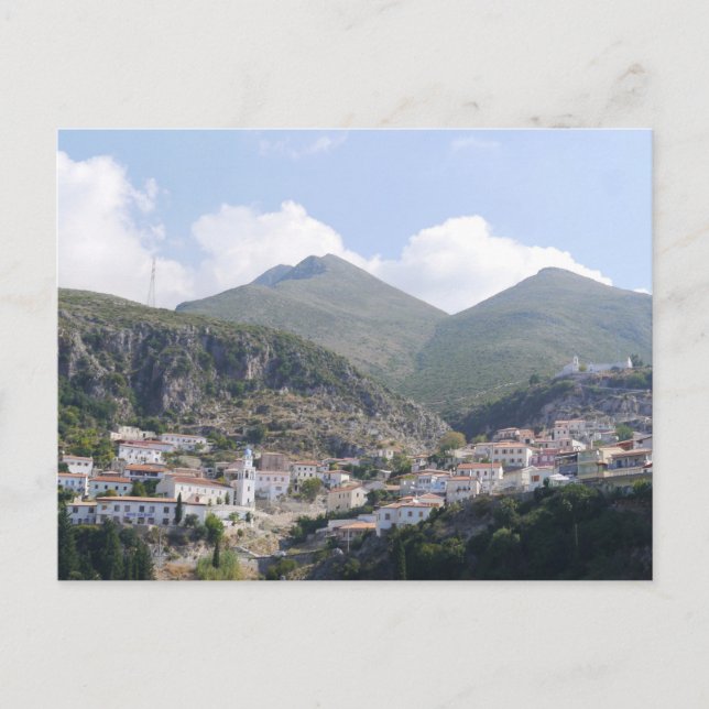 Dhermi Old Town, Albanien Postkarte (Vorderseite)