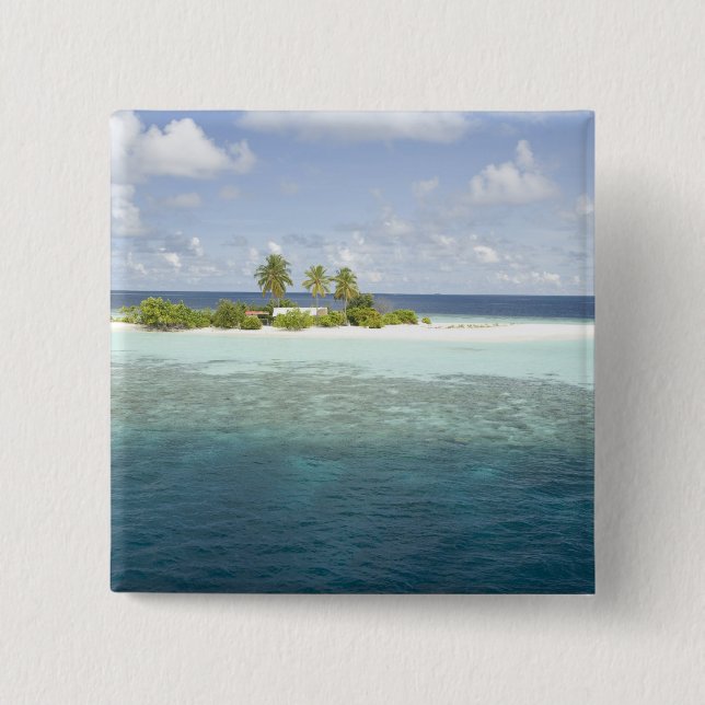 Dhiggiri Island, South Ari Atoll, The Maldives, Button (Vorderseite)