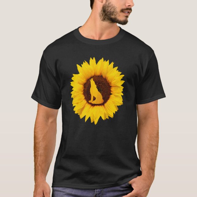 Dhole for Women Men Dop Welpe Sonnenblume T-Shirt (Vorderseite)