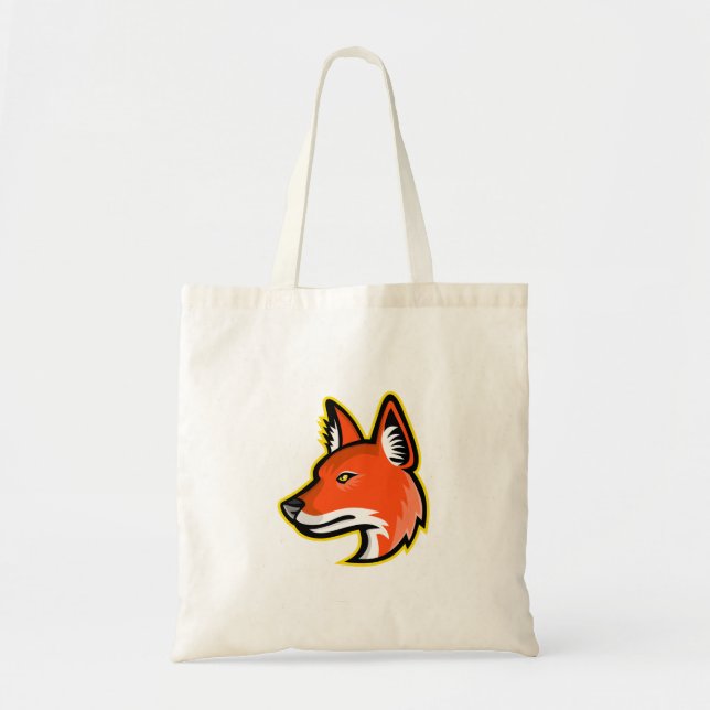 Dhole oder asiatisches wilder Hundemaskottchen Tragetasche (Vorne)
