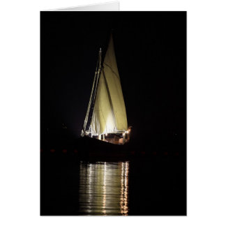 Dhow in Doha, nachts
