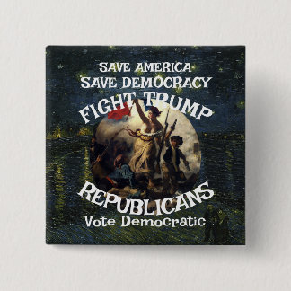 DHS CBP FBI TRUMP REPUBLICAN PARTY USA AMERICA 4 BUTTON