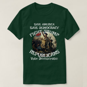 DHS FBI CBP Amerikanische Politische Wahl Abstimmu T-Shirt