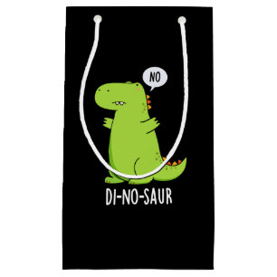 Di-no-saur Lustige Dinosaurier Wortspiele Dunkler Kleine Geschenktüte