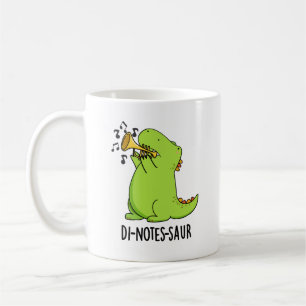 Di-notes-saur Funny Dinosaur Pun Kaffeetasse