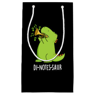 Di-notes-saur Lustiger Dinosaurier Wortspiel Dunkl Kleine Geschenktüte