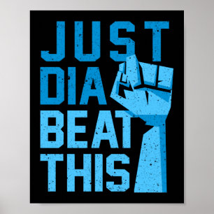 Dia-Beat-Diabetes-Bewusstsein Typ 1 Poster