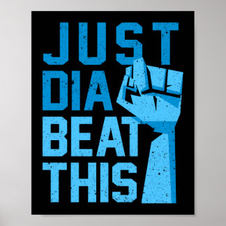 Dia-Beat-Diabetes-Bewusstsein Typ 1 Poster