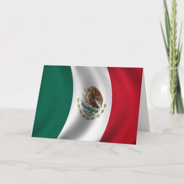Día de la Bandera (Mexican Flag Day) Karte (Vorderseite)