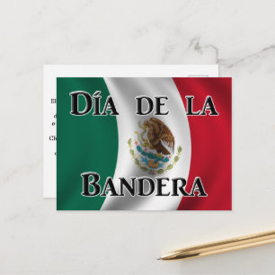 Día de la Bandera (Mexikanischer Tag der Flagge) Postkarte