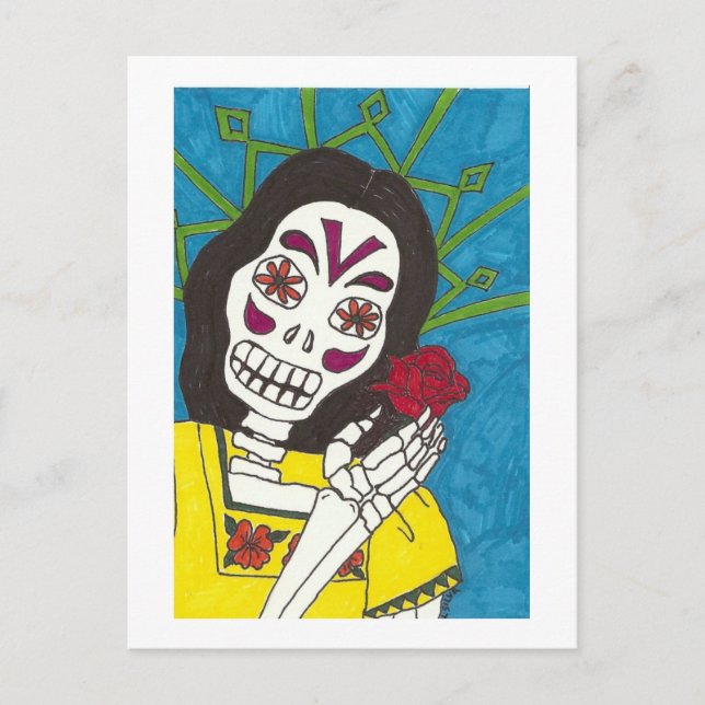 Dia de la Rosa Postkarte (Vorderseite)