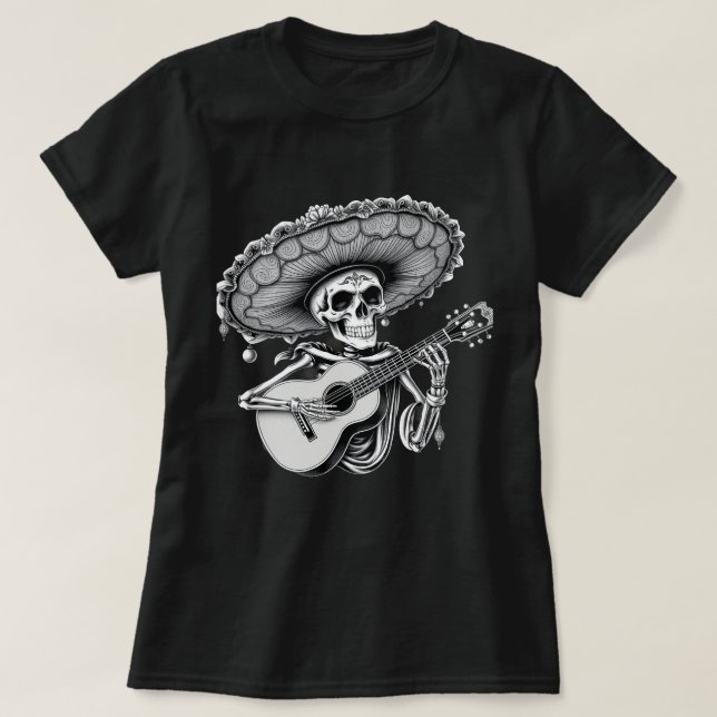 dia de los dayo muertos, mexican halloween T - Shi T-Shirt (Design vorne)
